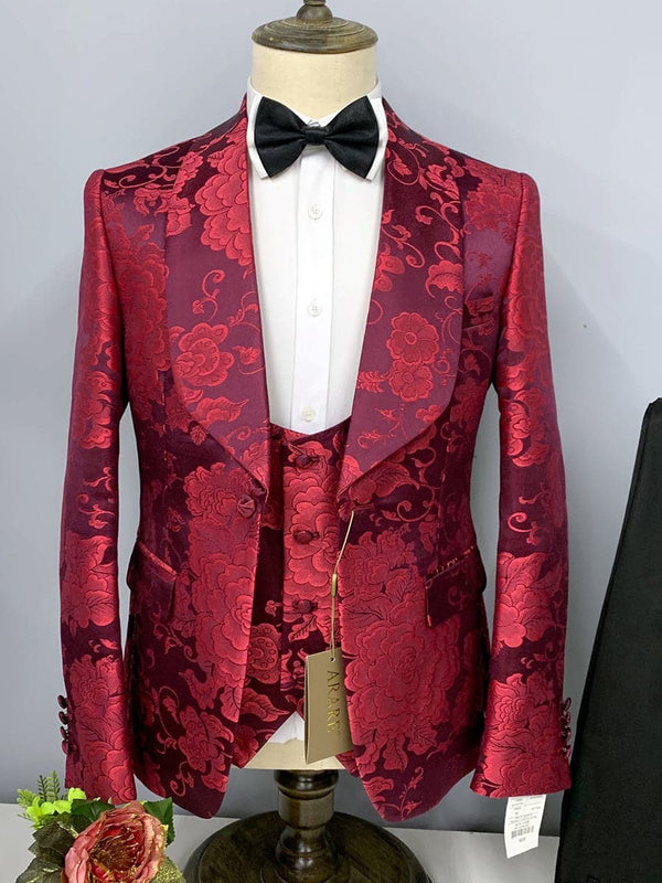 Shawl Lapel Wedding Banquet Men Suit SMLB0122