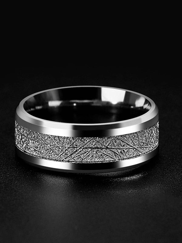 Men's Temperament Rime Pattern Epoxy Ring F040604