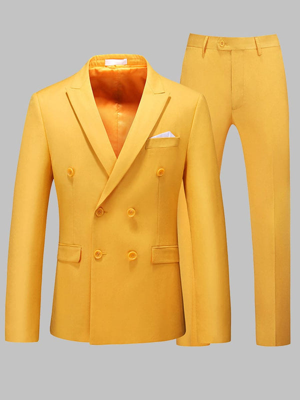 Men's Bright Color Button Two Piece Suit SM090203