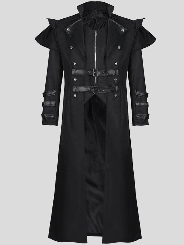 Halloween Gothic Trench Coat Vampire Zip-Up Costume SM091407