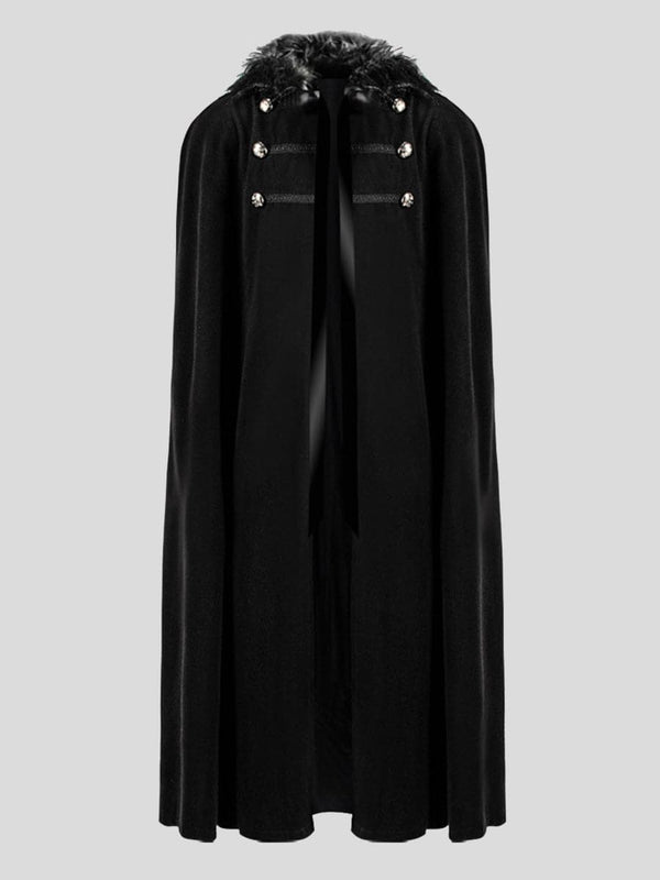 Halloween Retro Solid Color Steampunk Coat Cape SM091408