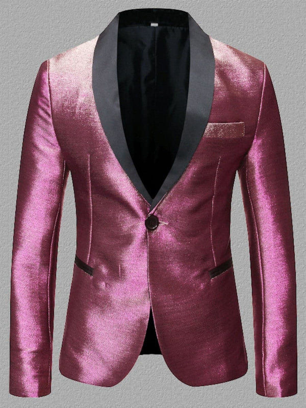 Men's Gradient Silkette Shawl Collar Tuxedo Jacket F010802