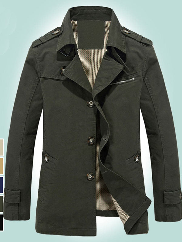 Spring Autumn Men's Outdoor Trench Coat SMLB087